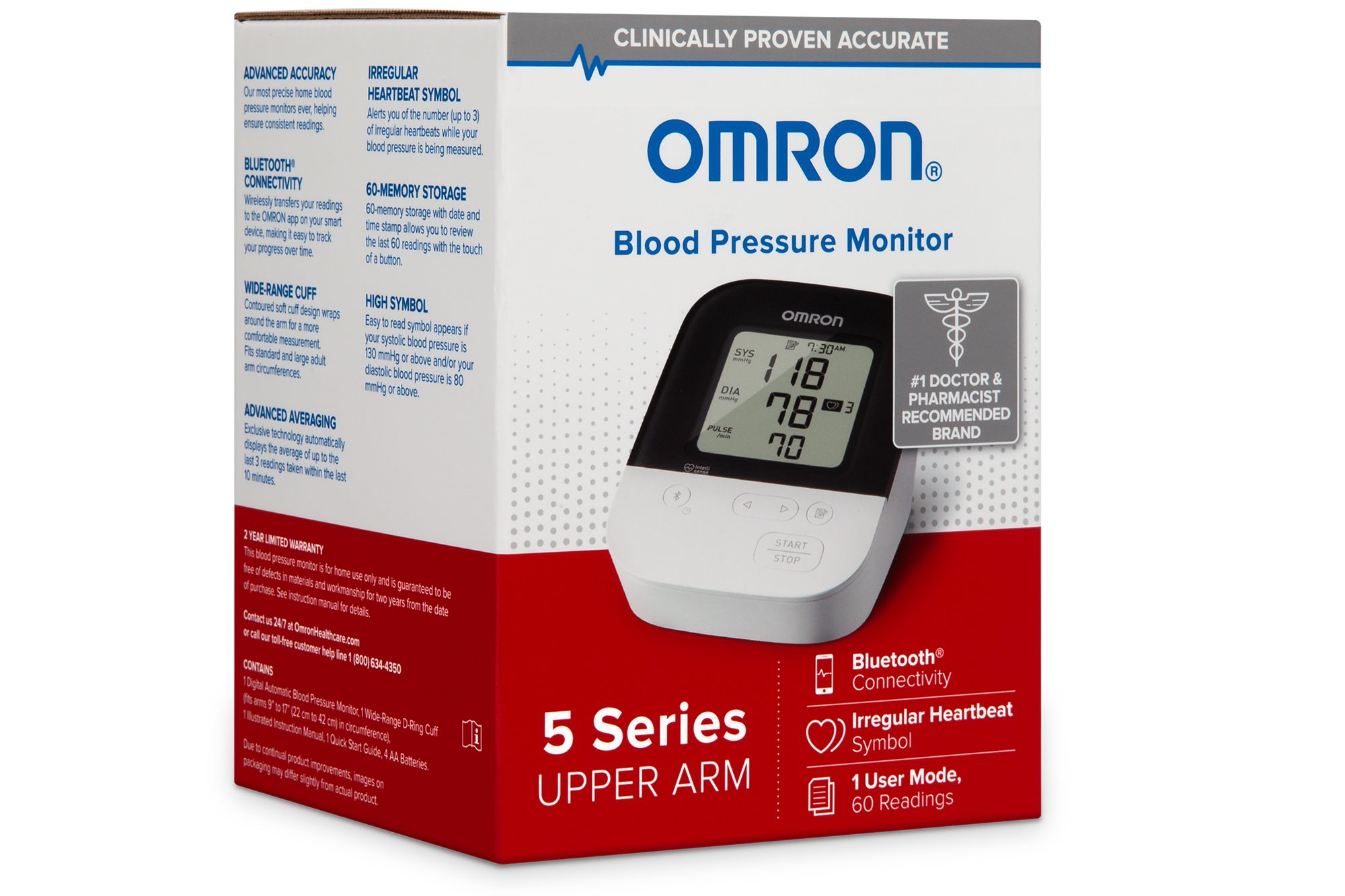  Omron equipo para medir la presión arterial en casa, con manual  (idioma español no garantizado), color gris : Salud y Hogar